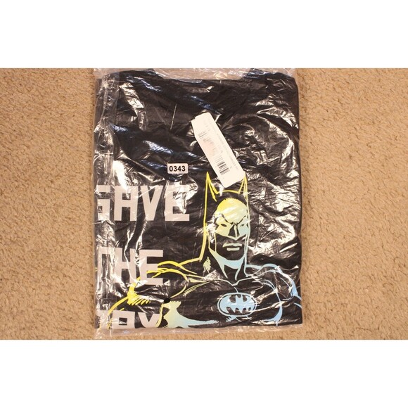 Batman Save the Day Long Sleeve Graphic Tee T-Shirt Boys (Small) Black NWOT - Picture 6 of 6